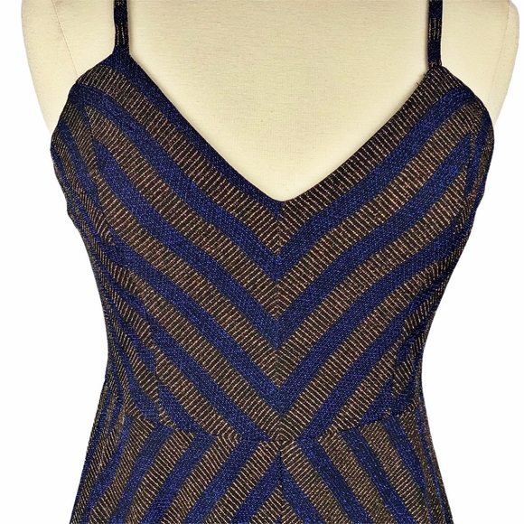 COSMOPOLITAN DRESS THE POPULATION Trista Strappy Dress L - Picture 2 of 12